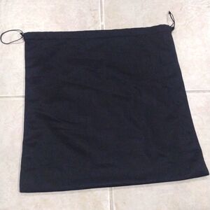 Unbranded Black fabric Drawstring Storage Dust Bag Sized 15 x 14.5-inch